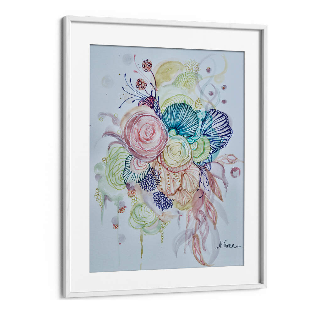 Vibrant INDULGENCE, FLORAL FLOWER PAINTINGS showcasing abstract floral brushstrokes to enhance your space beautifully.