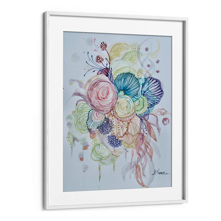Vibrant INDULGENCE, FLORAL FLOWER PAINTINGS showcasing abstract floral brushstrokes to enhance your space beautifully.
