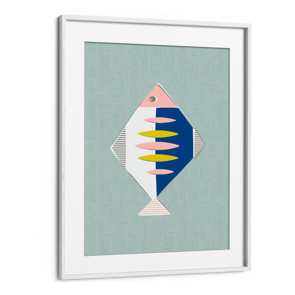 MID CENTURY KITCHEN FISH MINT , KITCHEN POSTERS