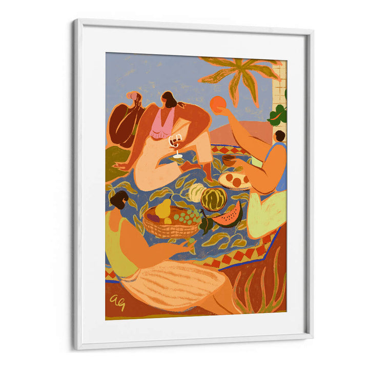 SUMMER PICNIC , PORTRAITS & FIGURATIVE ILLUSTRATIONS