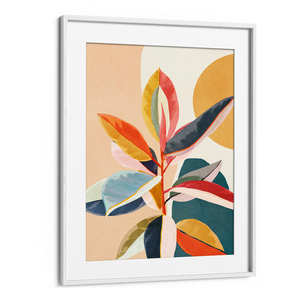 SUNLIT FOLIAGE HARMONY , BOHO ART PAINTINGS