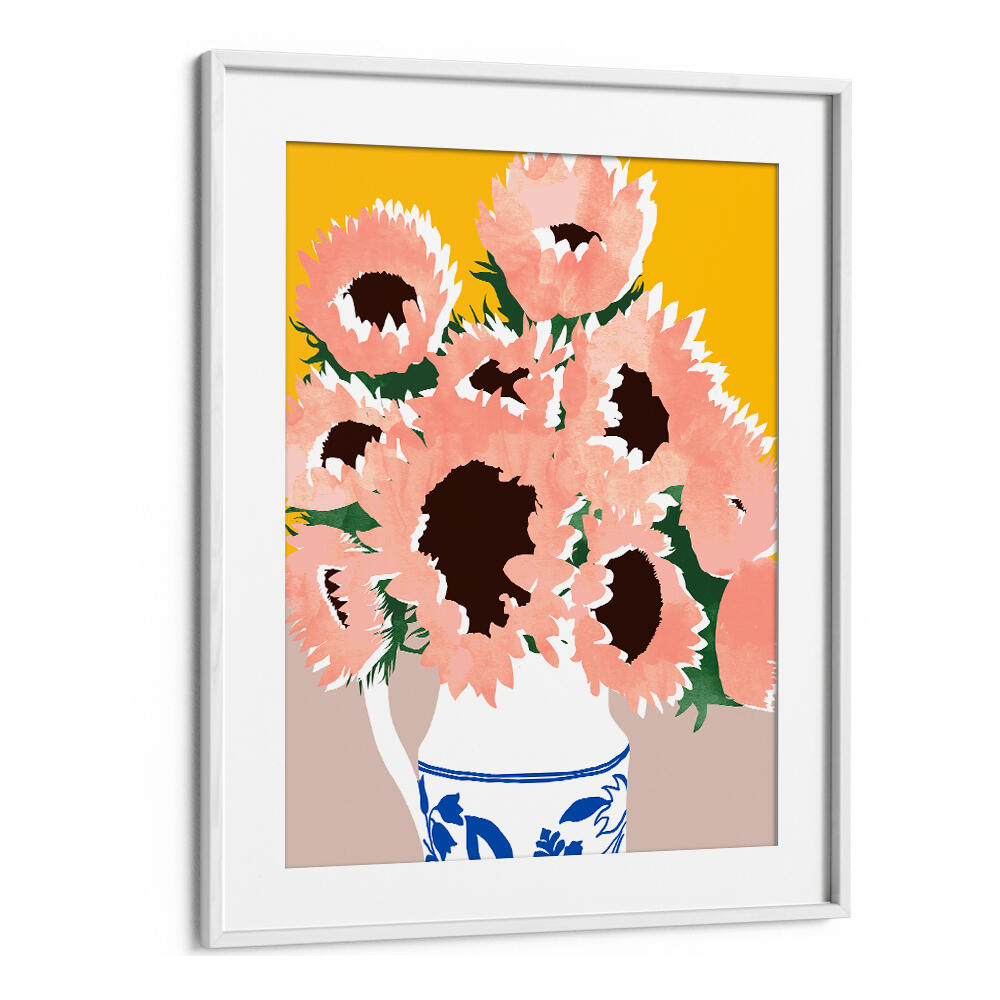 SUNSHINE ON A CLOUDY DAY , FLORAL FLOWER PAINTINGS