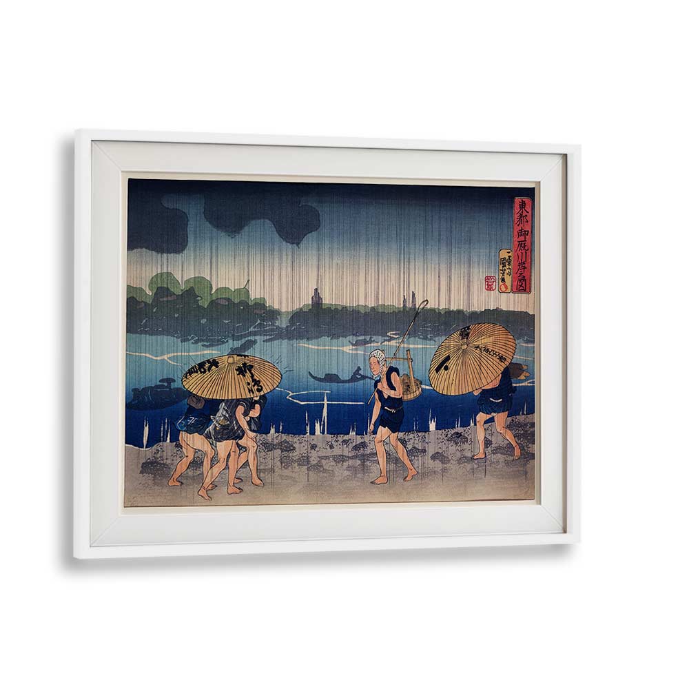 PEOPLE WALKING , VINTAGE PAINTINGS