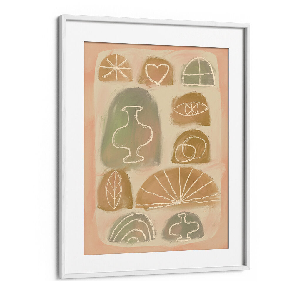 VASE LOVE , BOHO ART PAINTINGS