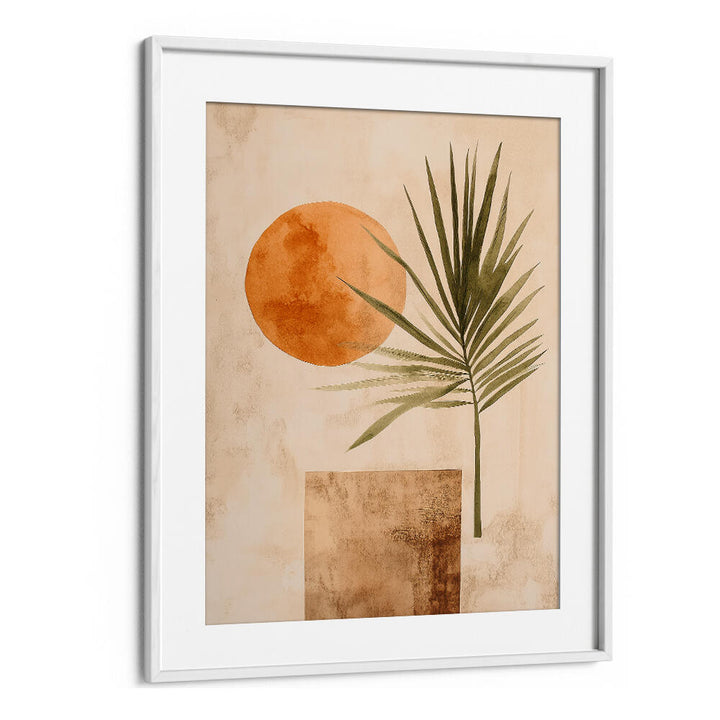 SUNSET PALM SILHOUETTE , BOHO ART PAINTINGS