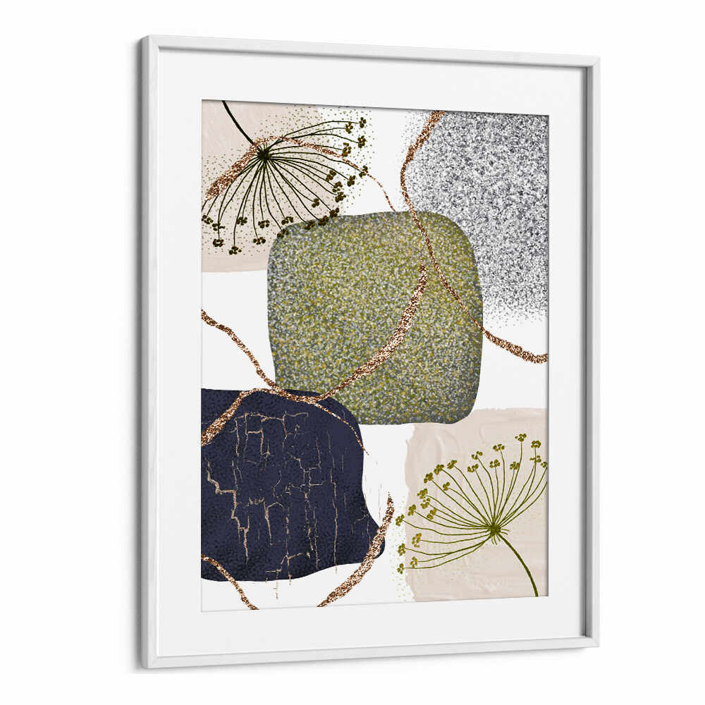 GREEN GREY II , BOHO ART PAINTINGS