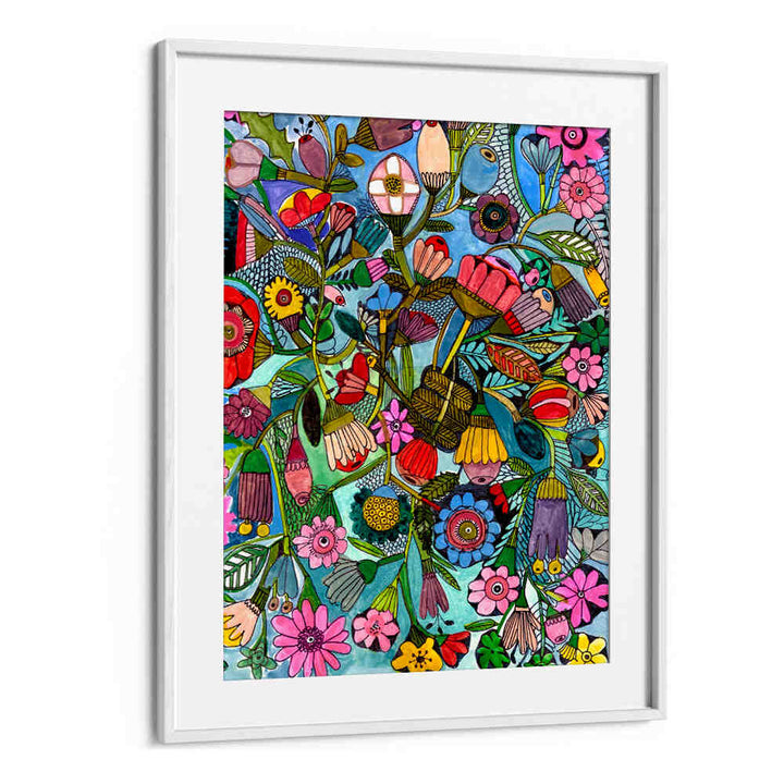 BLUEFLORAL , FLORAL FLOWER PAINTINGS