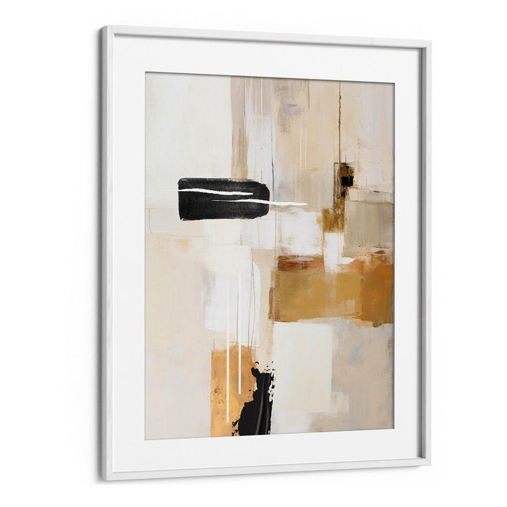 ABSTRACT IN BEIGE I , BOHO ART PAINTINGS