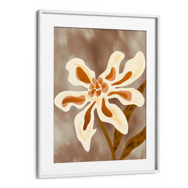 DELICATE WHITE FLOWER , FLORAL FLOWER PAINTINGS
