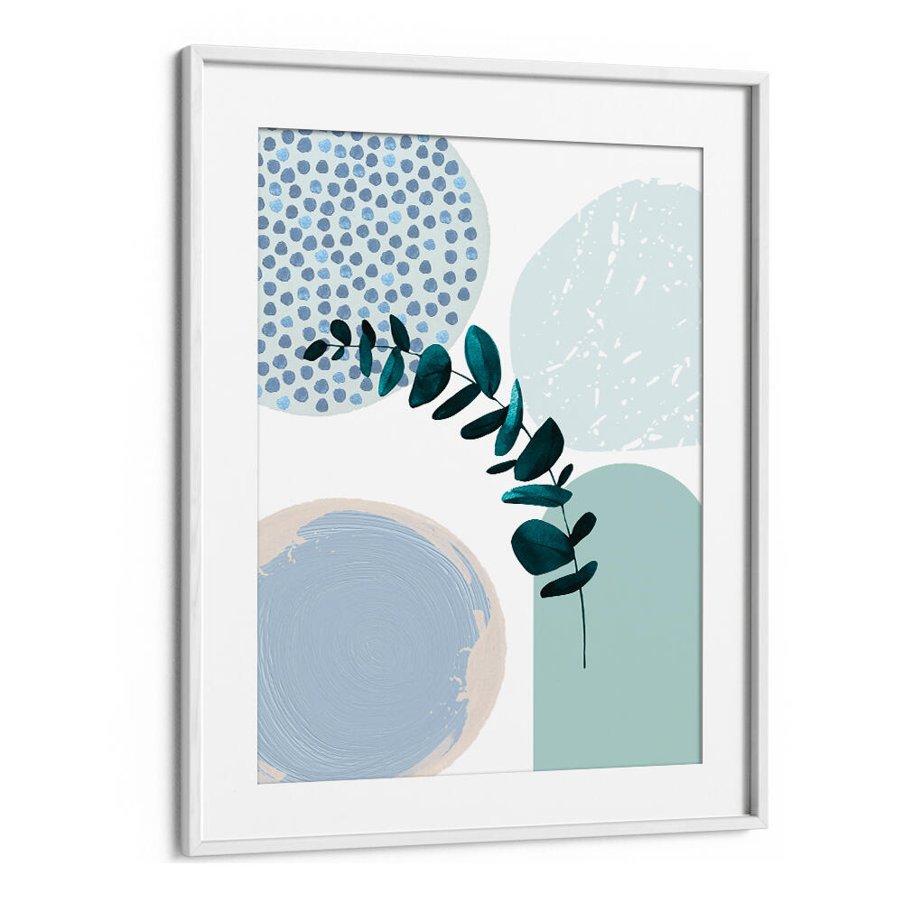 BLUE GREEN BOHO II , BOHO ART PAINTINGS