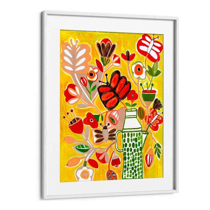 FLOWERS AND BUTTERFLIES , FLORAL FLOWER PAINTINGS