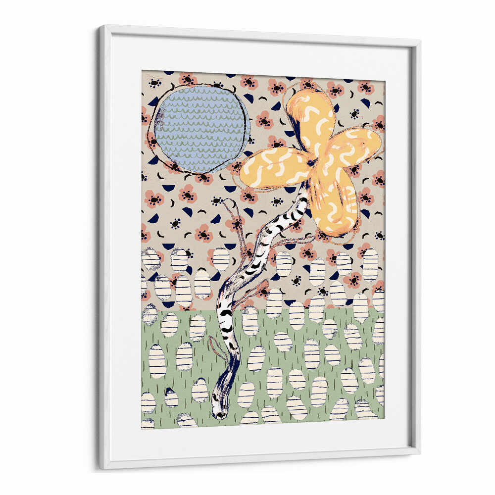 PATTERN PLAY XII , FLORAL FLOWER PAINTINGS