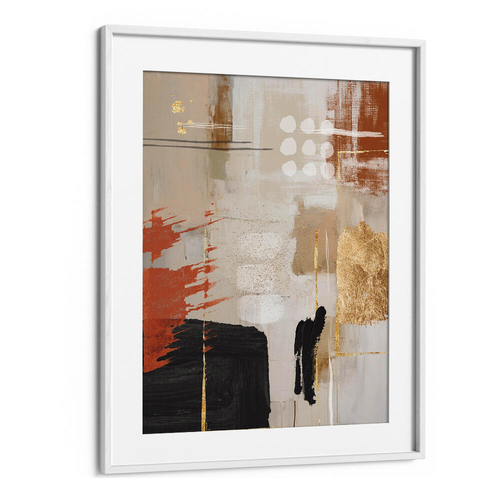 TERRACOTTA CHAOS I , BOHO ART PAINTINGS