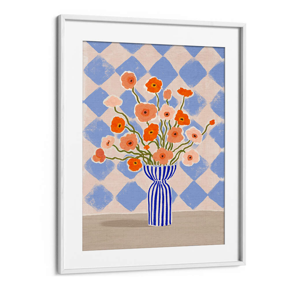 PAINTERLY POPPIES , FLORAL FLOWER PAINTINGS