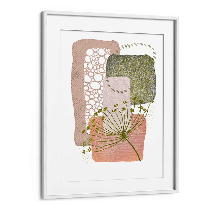 DELICATE PINK AND GREEN II , BOHO ART PAINTINGS