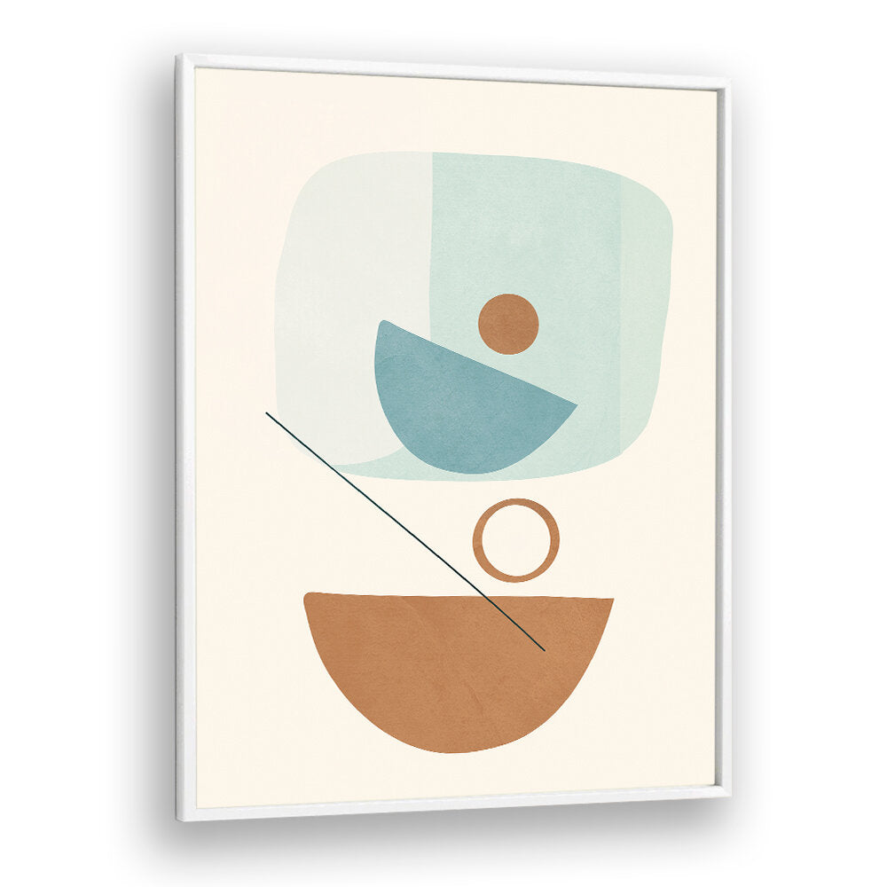 AZZURRO SHAPES IV , BOHO ART PAINTINGS