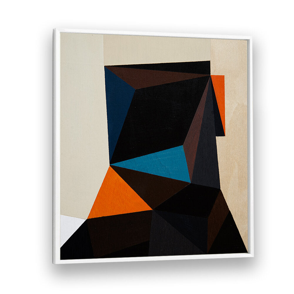 BLACK HEAD II , GEOMETRIC ART PRINTS