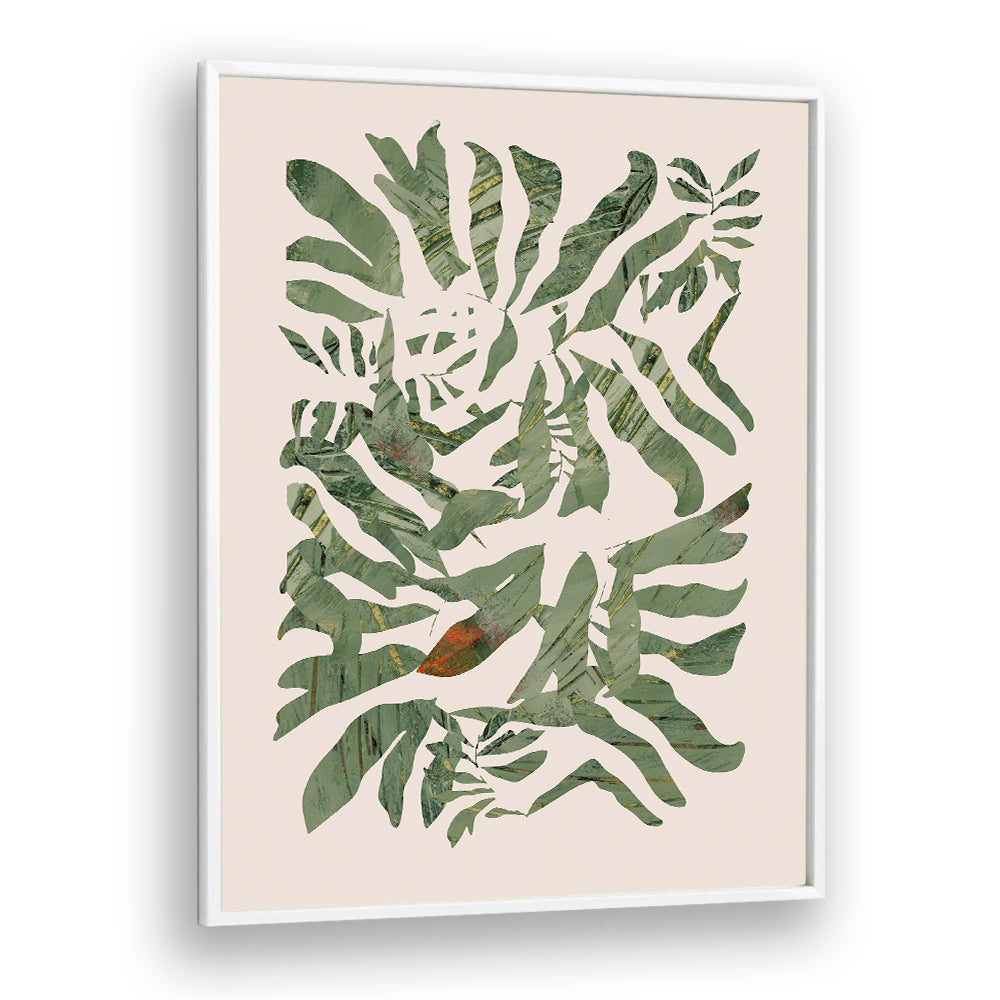 BOTANY STAMP I, FLORAL FLOWER PAINTINGS showcase elegant leaf designs, perfect for nature lovers and botanical art.