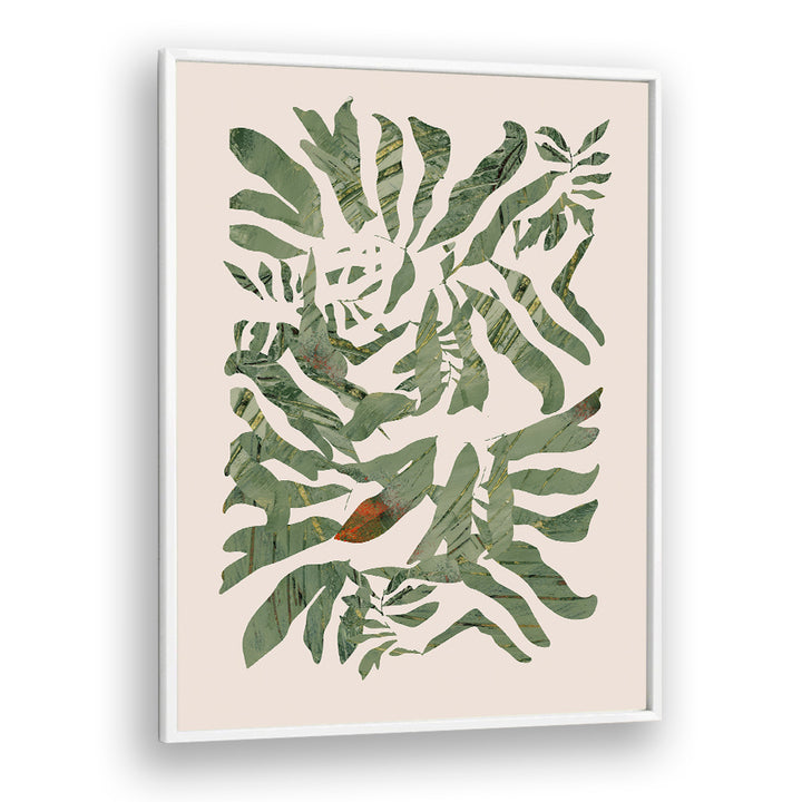 BOTANY STAMP I, FLORAL FLOWER PAINTINGS showcase elegant leaf designs, perfect for nature lovers and botanical art.
