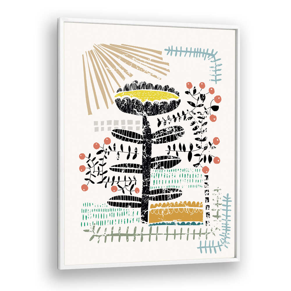 Colorful Block Print Bold Flower, Floral Flower Paintings elevate your decor with vibrant, abstract floral designs.