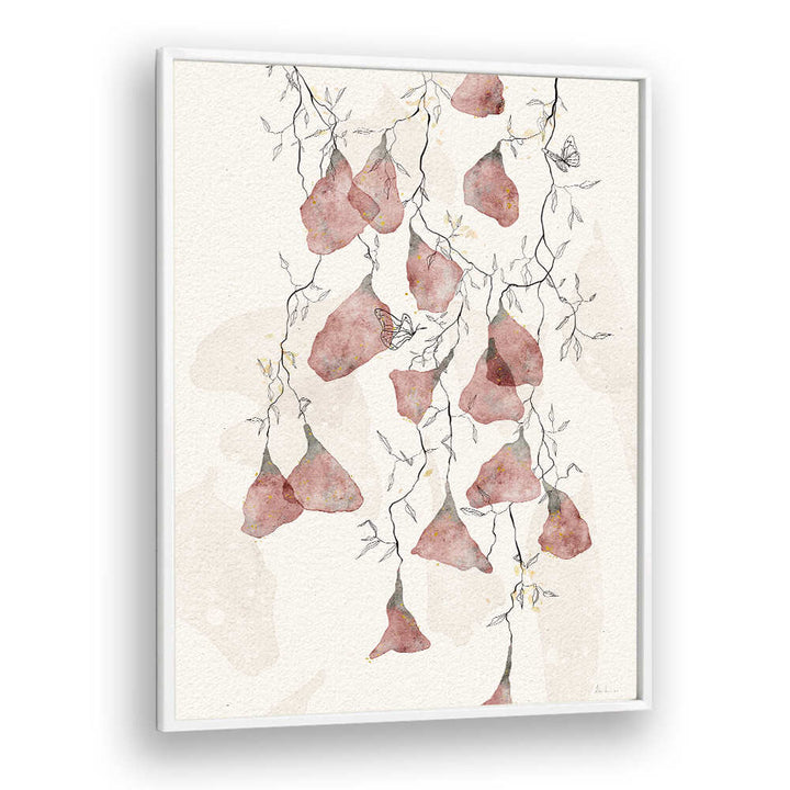 BUTTERFLY KISSES , FLORAL FLOWER PAINTINGS