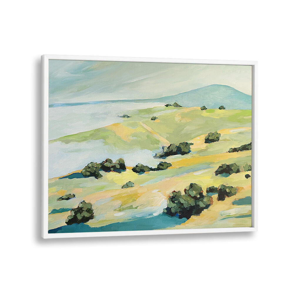 FOG AND HILLS , LANDSCAPE PAINTINGS