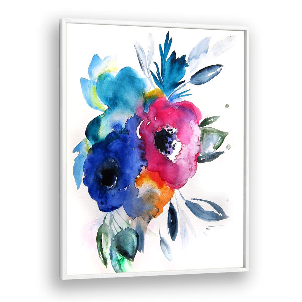 FLORAL NO IX , FLORAL FLOWER PAINTINGS
