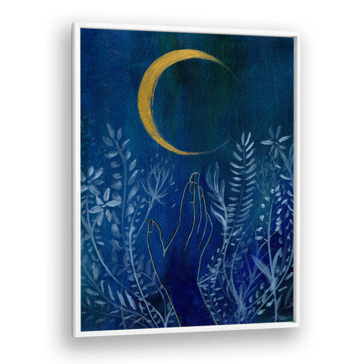 FLOWER MOON , FLORAL FLOWER PAINTINGS