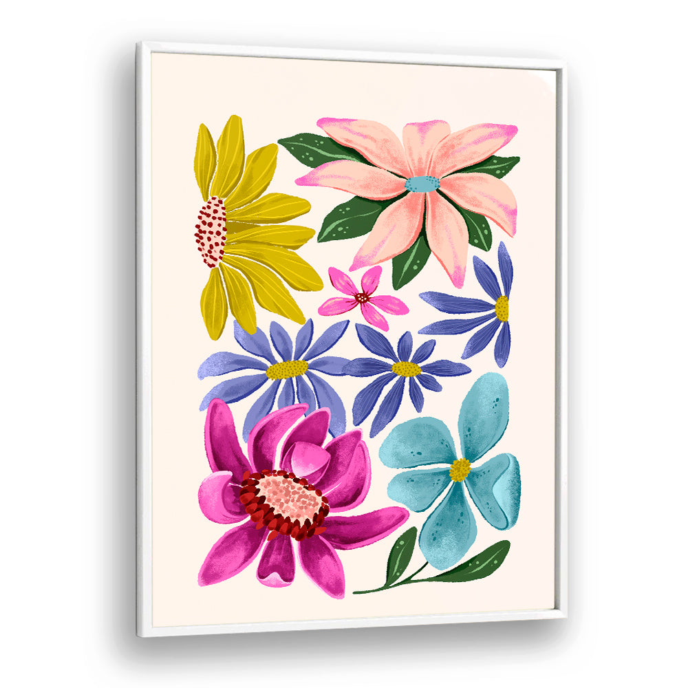 Colorful floral artwork featured in our FLOWER PUZZLE, FLORAL FLOWER PAINTINGS, perfect for relaxation and fun.