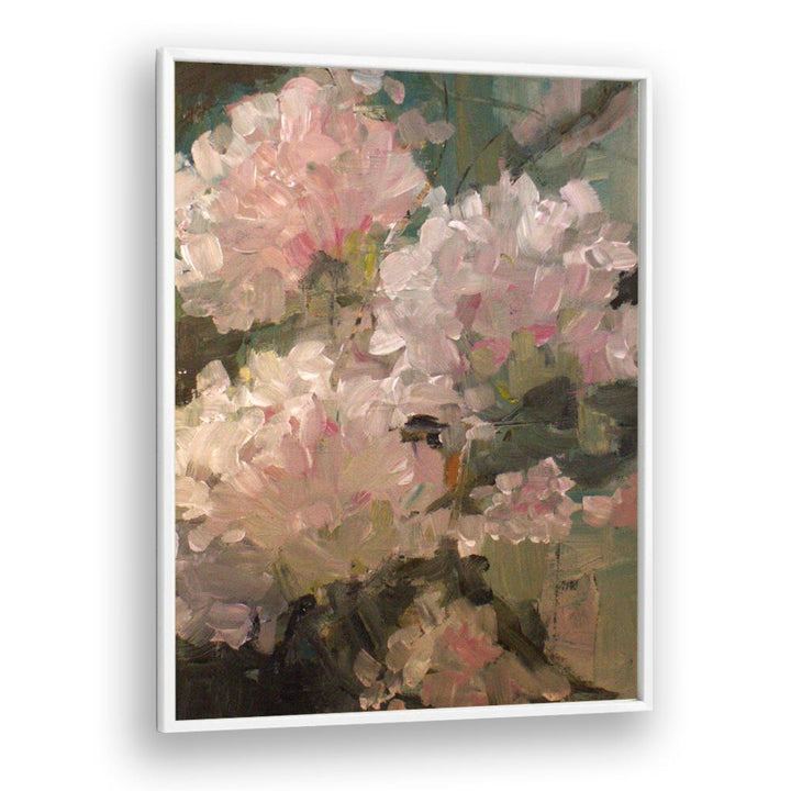 Elegant HORTENSIA ROSA, FLORAL FLOWER PAINTINGS showcasing soft pink blooms, perfect for enhancing home decor.