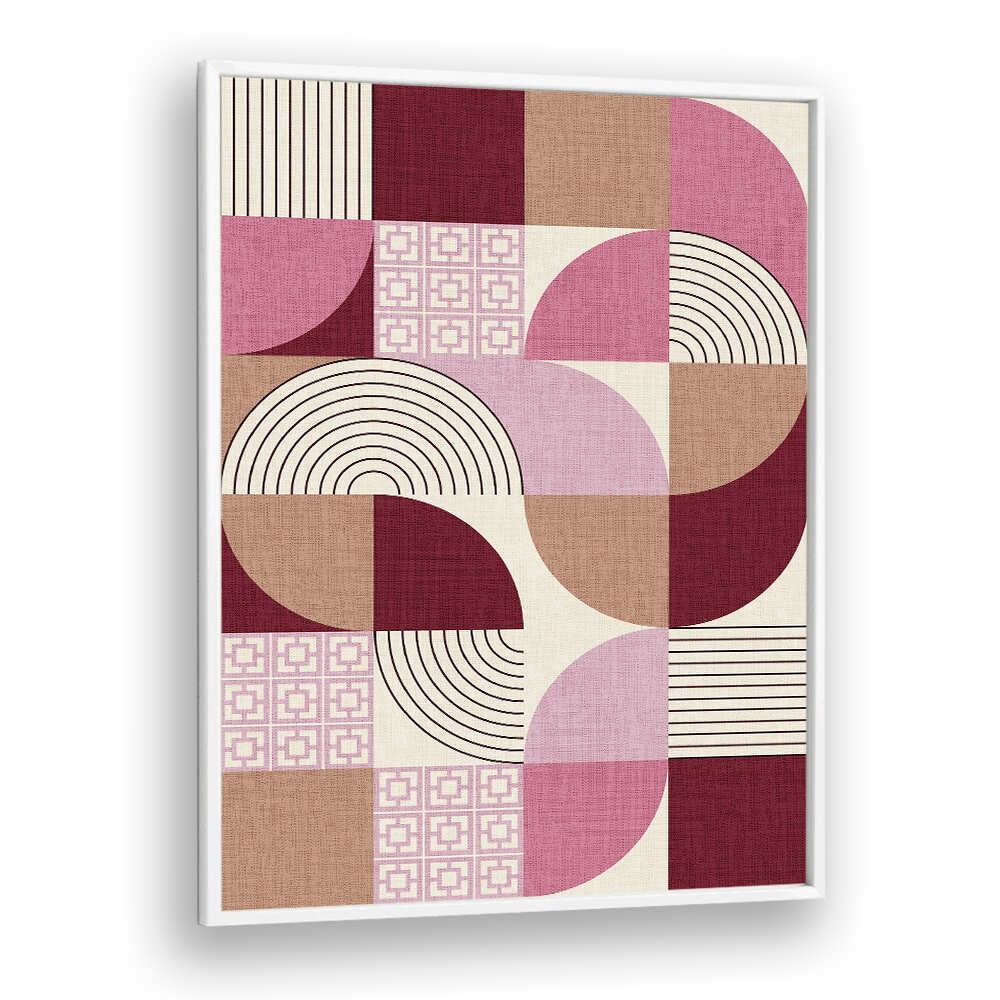 PALM SPRINGS DESERT SHAPES MAUVE , GEOMETRIC ART PRINTS