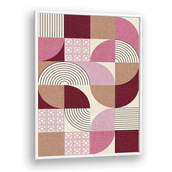 PALM SPRINGS DESERT SHAPES MAUVE , GEOMETRIC ART PRINTS