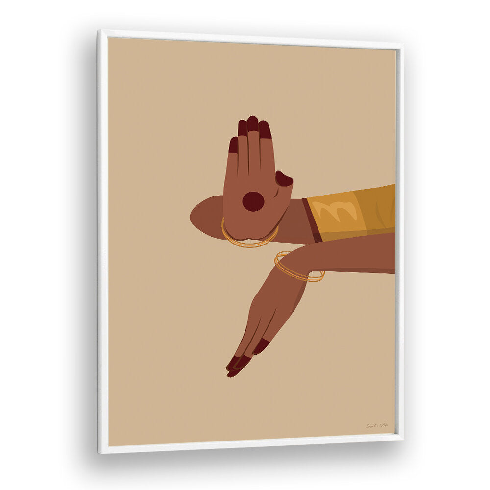 SACRED GESTURE , INDIAN ART PAINTINGS