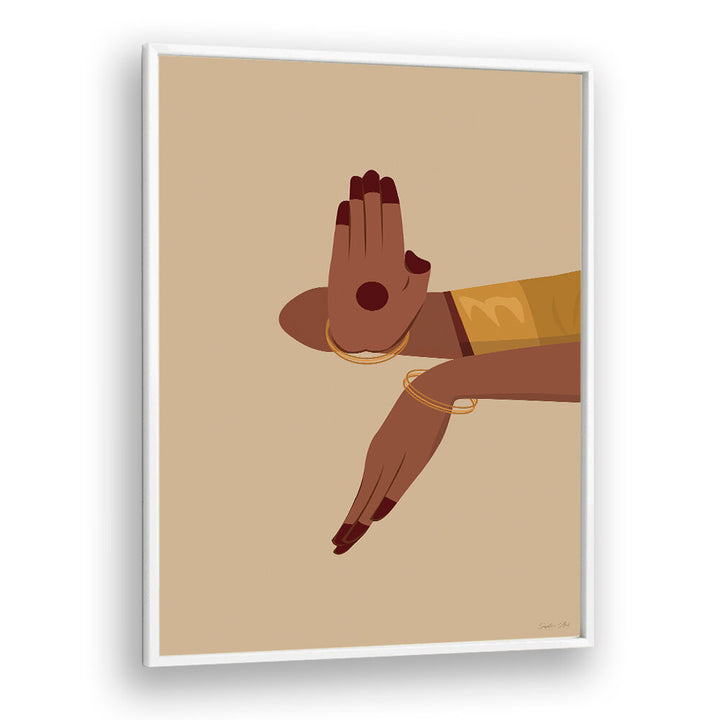 SACRED GESTURE , INDIAN ART PAINTINGS