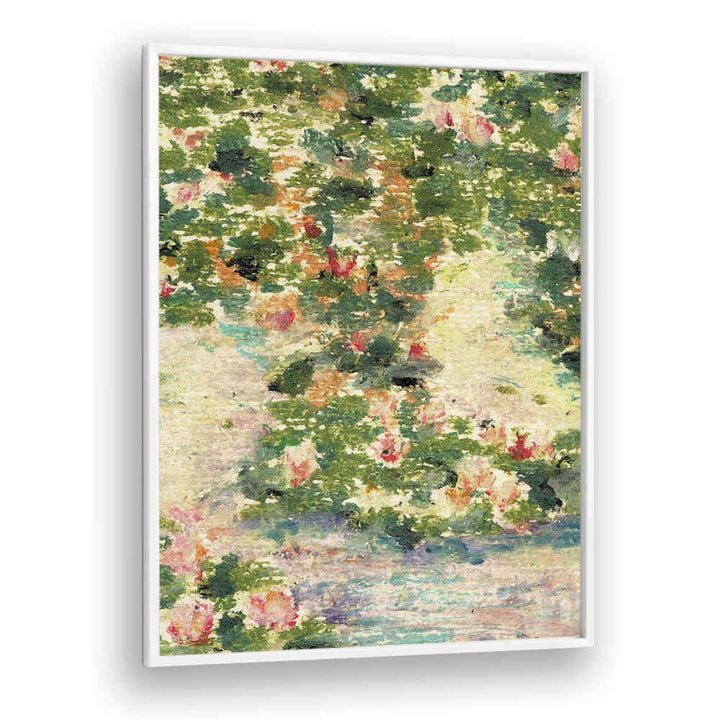 WATER LILIES , FLORAL FLOWER PAINTINGS