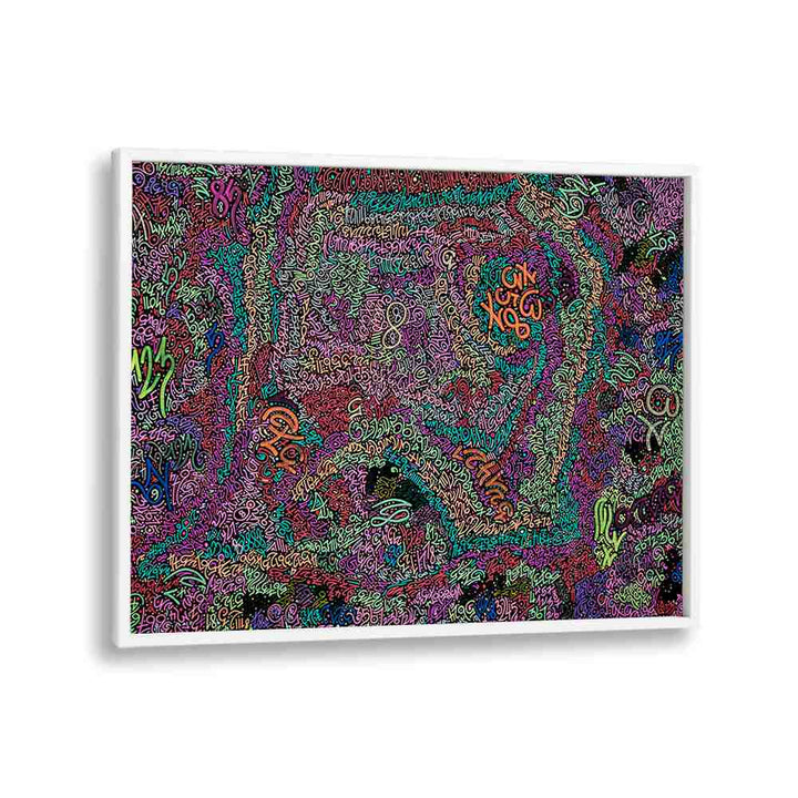 Vibrant NEON NUMBERS, DOODLE ART PAINTINGS that add a contemporary flair to any space with eye-catching designs.