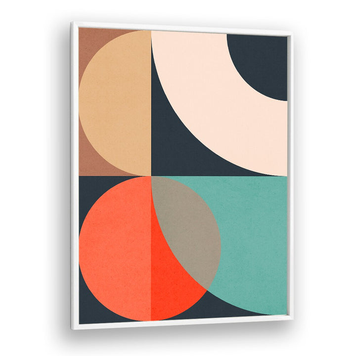 CIRCLES IN HARMONY IV, GEOMETRIC ART PRINTS feature vibrant circles and shapes, enhancing your living space with elegance.