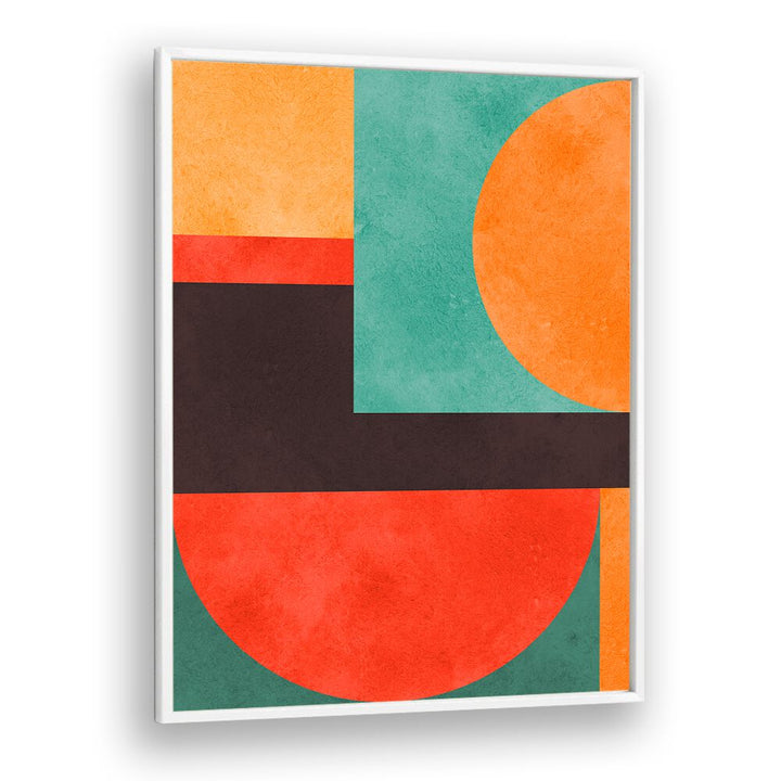 Vibrant and modern COLORFUL GEOMETRIC COMPOSITION II art print, perfect for enhancing your space with geometric art prints.