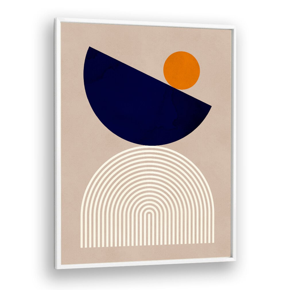Stylish SEMICIRCLES II, GEOMETRIC ART PRINTS featuring bold shapes and colors, perfect for modern decor.