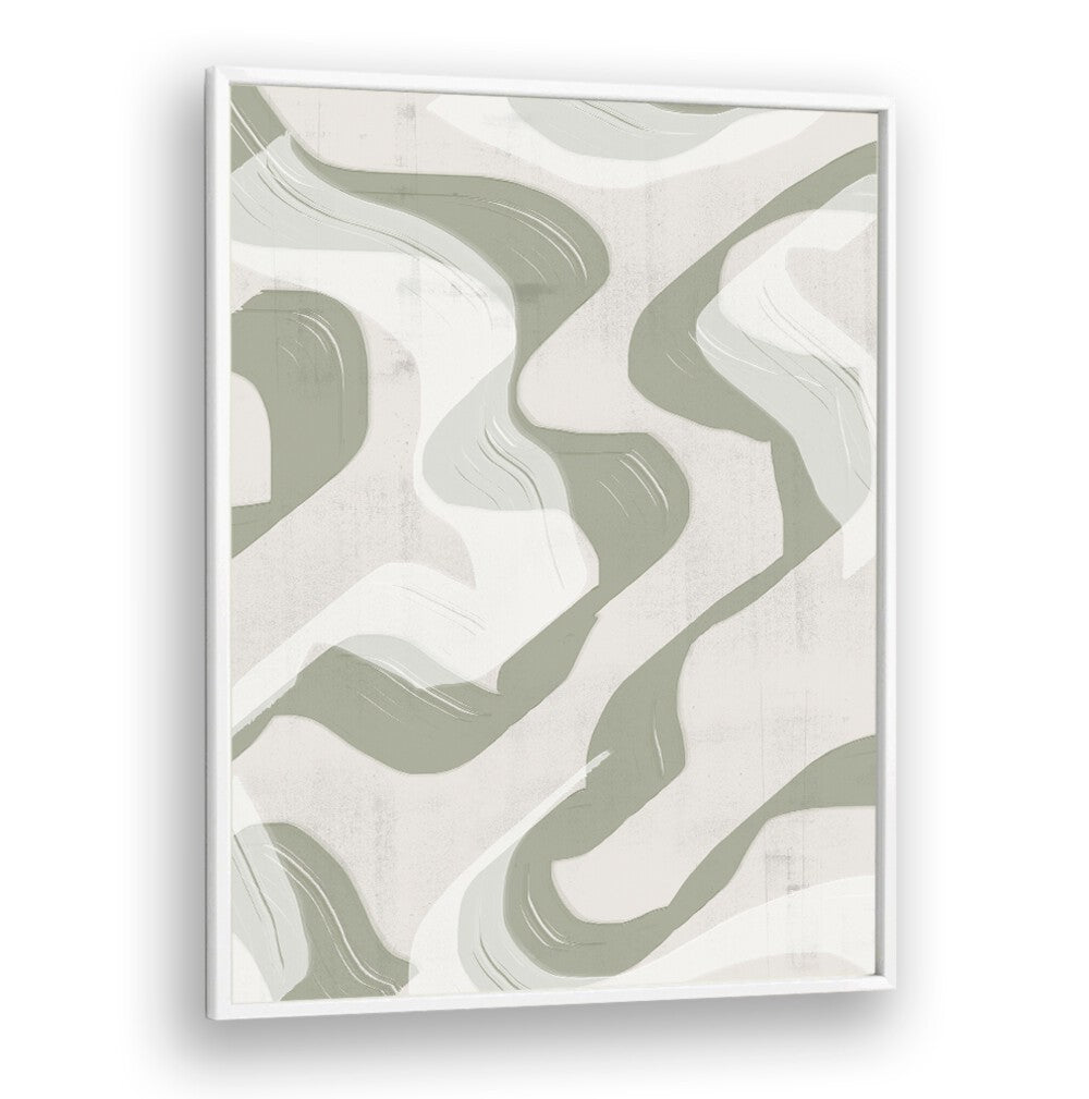 Transform your space with GREEN WAVES NO.3, BOHO ART PAINTINGS featuring soothing green hues and abstract design.