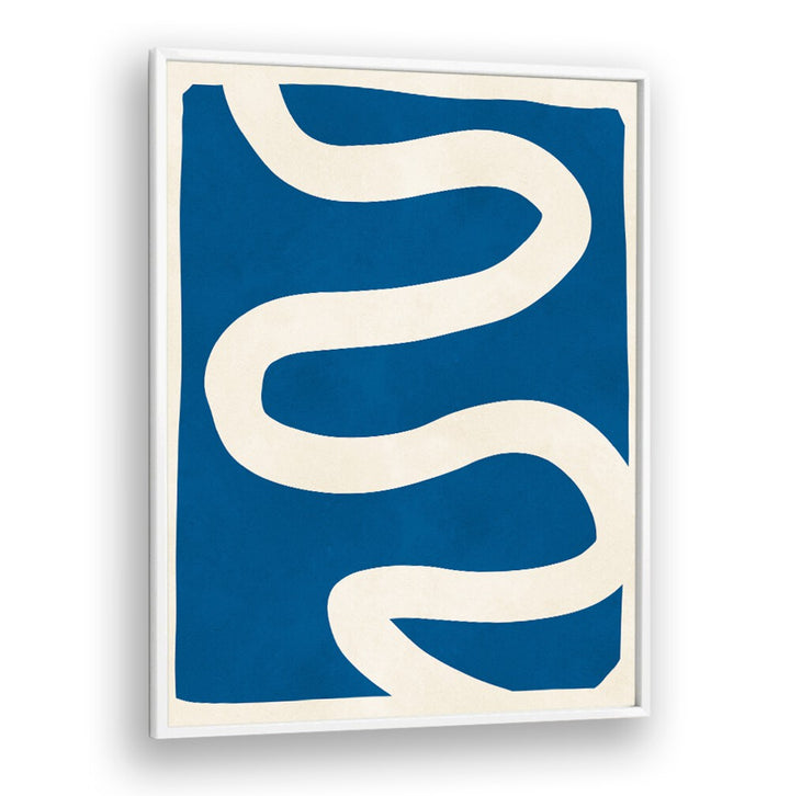 Blue abstract painting featuring expressive lines, part of the EXPRESSIVE LINES X, ABSTRACT PAINTINGS collection.