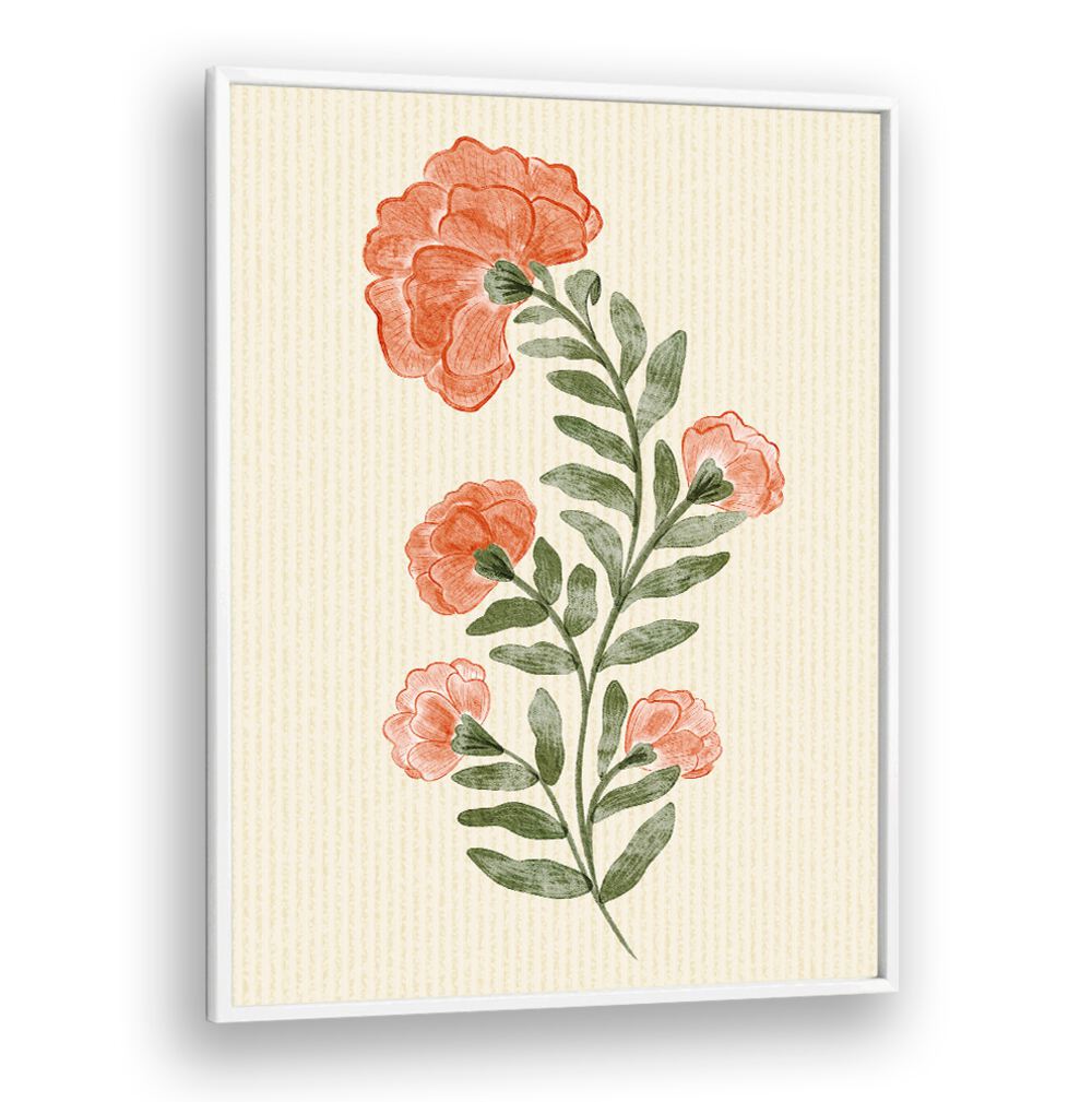 MARIGOLD FLOWERS , FLORAL FLOWER PAINTINGS