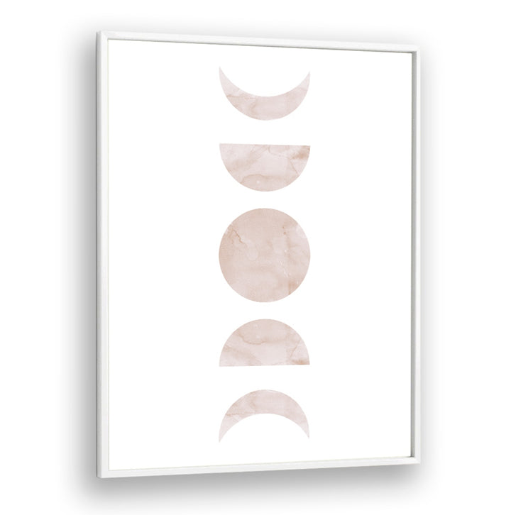 Elegant WATERCOLOR III, BOHO ART PAINTINGS featuring soft circles and moons, perfect for contemporary decor.