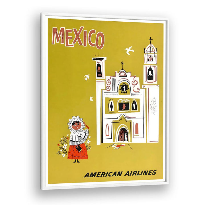 MEXICO AIRLINES I, VINTAGE TRAVEL POSTERS showcasing classic aviation charm and retro design for your decor.