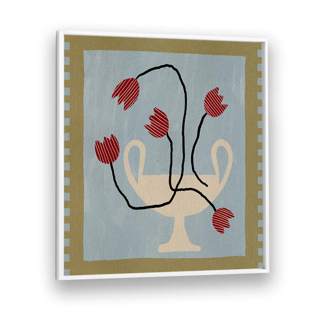 Vibrant blooms in a vase featured in OUT OF VASE BLOOMS VI, FLORAL FLOWER PAINTINGS for elegant home decor.