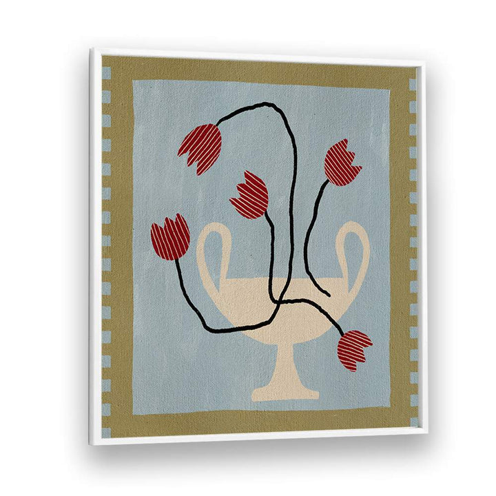 Vibrant blooms in a vase featured in OUT OF VASE BLOOMS VI, FLORAL FLOWER PAINTINGS for elegant home decor.