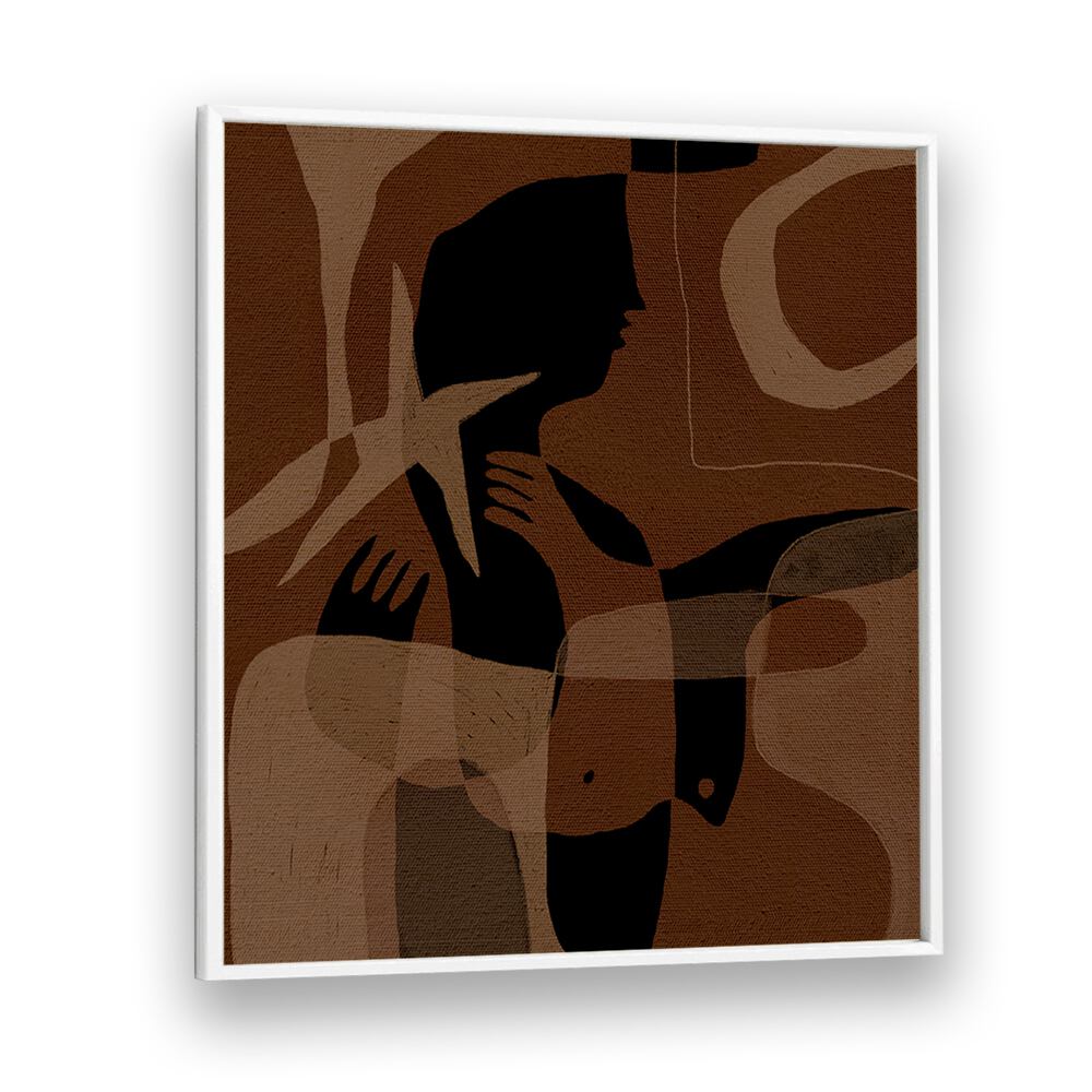 Explore AWAKENING III, BOHO ART PAINTINGS, featuring unique abstract forms in earthy tones for a stylish decor.