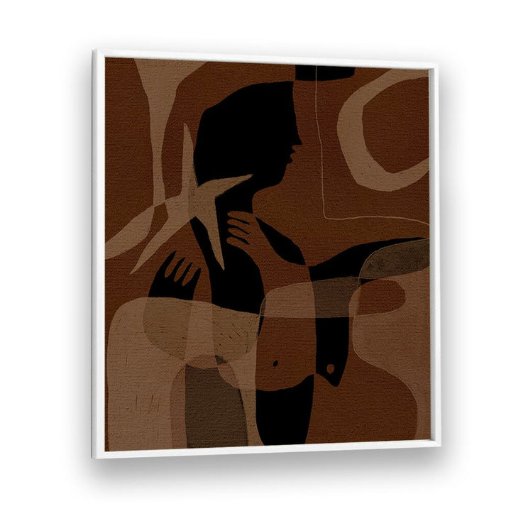 Explore AWAKENING III, BOHO ART PAINTINGS, featuring unique abstract forms in earthy tones for a stylish decor.