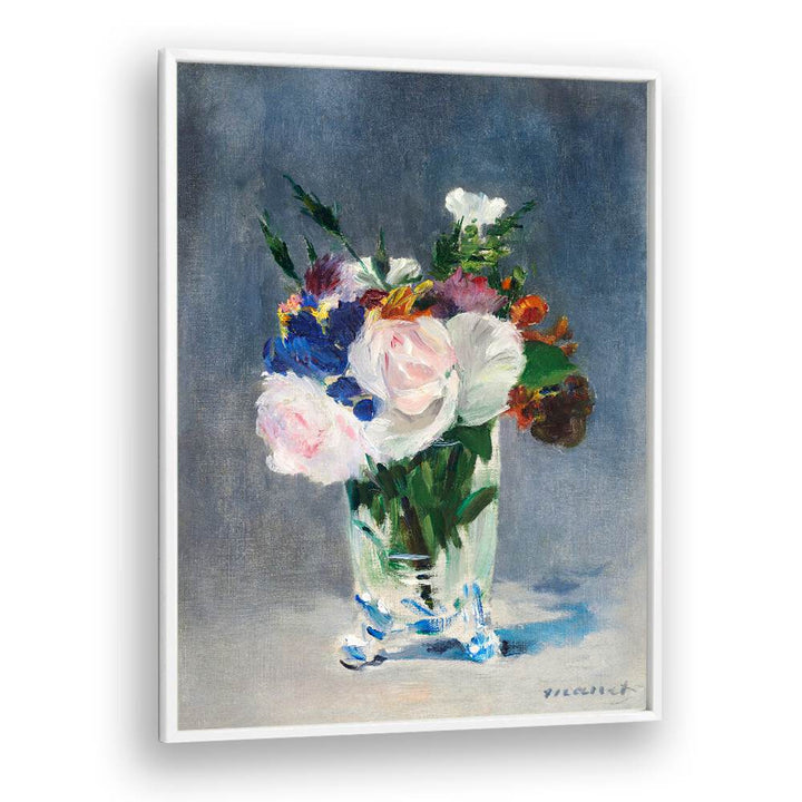 FLOWERS IN A CRYSTAL VASE , VINTAGE PAINTINGS