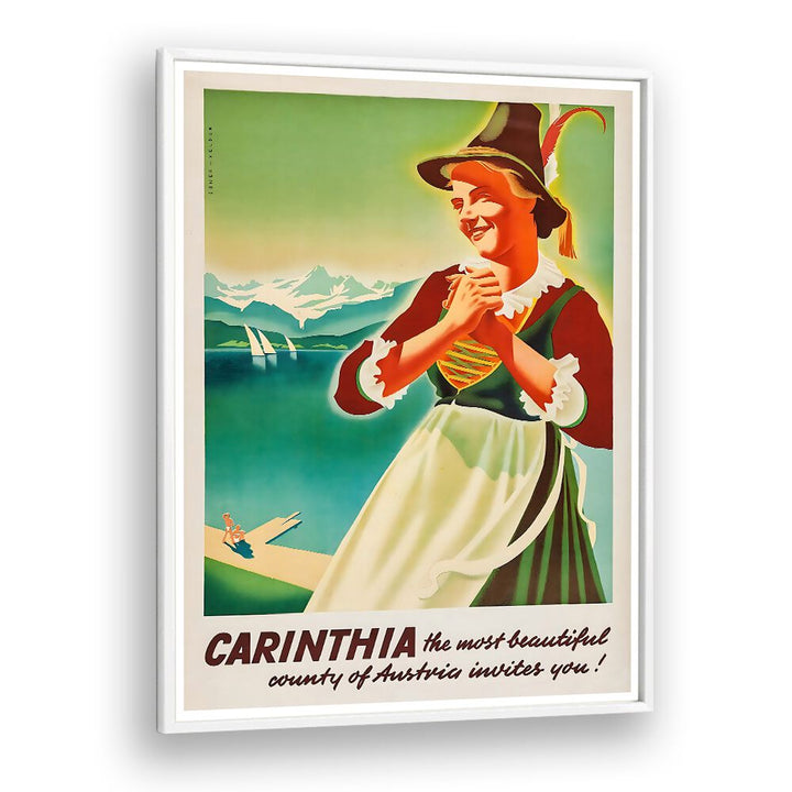 CARINTHIA, VINTAGE TRAVEL POSTERS showcase a vibrant design celebrating Austria's beauty and culture.